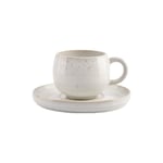 Cappuccinokopp med fat S|P Collection Curvy Pearl, 170 ml