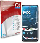 atFoliX 3x Screen Protection Film for Motorola Moto G62 Screen Protector clear