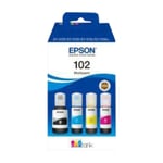 Epson T102 EcoTank multipack Fire farver