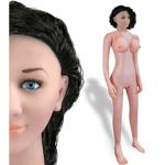 Gina realistic curly brunette blow-up sex doll- inflatable woman