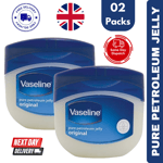 2x Vaseline Original Pure Petroleum Jelly Body Care Protectant Skin Cream 250ml