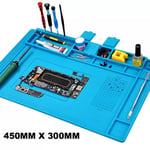 Station De Soudage À Degrés De Chaleur,Tampon De Réparation Isolant De Travail,Polymères De Silicium,Plateforme De Maintenance De Bureau,Outil Pour Montre Et Téléphone - Type 45x30cm