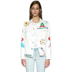 Veste Desigual  Veste Meg Jean Blanc 18SWED10