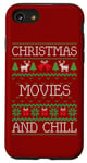 iPhone SE (2020) / 7 / 8 Christmas Movies and Chill Ugly Sweater Design Case