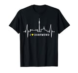 Dortmund Skyline Heartbeat Ruhrpott Germany I Love Dortmund T-Shirt