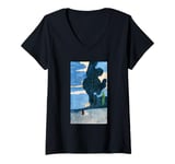 Womens Rising of the moon by Wassily Kandinsky (1903) V-Neck T-Shirt