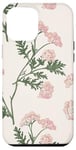 Coque pour iPhone 12 Pro Max Rose pastel Fleurs sauvages Fleurs sauvages Vintage Botanique