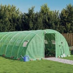 Vidaxl Serre Avec Cadre En Acier Vert 24 M² 6x4x2 M