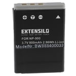 EXTENSILO 1x Batterie compatible avec Ufo DS 5080, DS 5331, DS 5332 appareil photo, reflex numérique (800mAh, 3,7V, Li-ion)