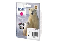 Epson 26 - 4.5 Ml - Magenta - Original - Bläckpatron - För Expression Premium Xp-510, 520, 600, 605, 610, 615, 620, 625, 700, 710, 720, 800, 810, 820