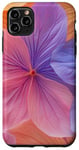 Coque pour iPhone 11 Pro Max Mélange floral romantique dans des tons orange chaud et bleu froid