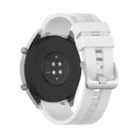 (virallinen valkoinen) 22 mm:n kellohihna Huawei Watch Gt 2/2e/3 Pro Silikoni älykellon vyörannekoru Samsung Galaxy Watch 3/45mm/46mm S3 Ranneke - Kellon rannekkeet