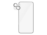 Panzerglass - 2-I-1-Paket - Screen / Lens Protector Kit För Mobiltelefon - Ultrabred Passning Med Easyaligner - Glas - Ramfärg Svart - För Apple Iphone 15 Plus