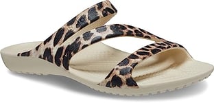 Crocs Sandales Kadee Ii pour femme W Clog, leopard, 6 UK Women, EU 38-39