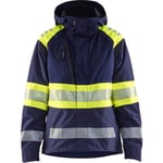 DAME HIGH VIS SKALJAKKE MARINE