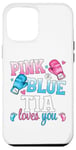 iPhone 15 Pro Max Pink Or Blue Tia Loves You Boxing Gender Reveal Party Case