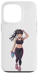 Coque pour iPhone 13 Pro Anime et manga Style Fille portant des vêtements de sport