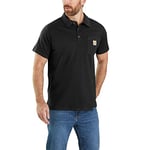 Carhartt Homme Carhartt Force® Cotton Delmont Pocket Polo, Noir, L EU