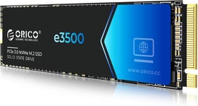 Ssd 512Go,Pcie Gen3X4 Ssd Nvme M2,Jusqu'À 2800 Mo/S En Lecture Et 1300 Mo/S En Écriture,Disque Dur Internes 3D Nand Flash Avec Cache Slc,Compatible Avec Ordinateur Portable Pc Desktop-E3500