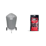 WEBER Accessoire Barbecue 7176 - Housse Barbecue Charbon 57 CM & Briquettes de Charbon - Sac 8 kg - Charbon de Bois pour Barbecues Weber - Combustible BBQ