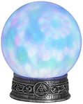 Widmann ? Boule de cristal avec base lumineuse caleidoscopiche pour adultes, turquoise, Taille unique, vd-wdm07102