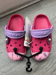 Crocs Bump It Sea Life Clogs Girls Shell Toe Sandals Size UK C 9 - New With Tags