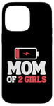 Coque pour iPhone 14 Pro Max Two Daughters Mother's Day Mom of 2 Girls