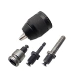 2-13 mm Sans Clé 3 Mâchoires 1/20-20UNF Mandrin de Perceuse Adaptateur à Changement Tiges SDS-Plus Marteau Rotatif Hexagonal 1/4