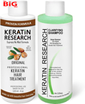 KERATIN  RESEARCH  Brazilian  Keratin  Hair  Treatment  Straightening  Smoothing