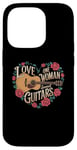 iPhone 14 Pro Love One Woman And Several Guitars Acoustic Guitar Guitarist Case