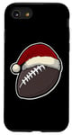 iPhone SE (2020) / 7 / 8 American Football Ball Santa Hat Funny Xmas Case