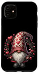 iPhone 11 Love Gnome Valentines Day Wreath For Her With Cute Hearts Case