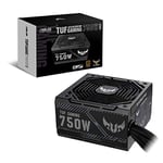 ASUS TUF Gaming 750W Bronze - Bloc d’alimentation PC (750 Watt, 80 Plus Bronze, Ventilateurs axiaux à double roulement à billes, Revêtement protecteur PCB, 0dB, Garantie 6 ans)