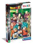 Clementoni Supercolor Dragon Ball – 104 pièces Enfants 6 Ans, Dessins animés, Puzzle Super-héros, fabriqué en Italie, 25757, Multicolore