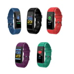 Smart klocka band sport fitness aktivitetsmätare för barn Fit Bit iOS Android Purple