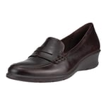 ECCO Women's Felicia Penny Loafer, Potting Soil, 11-11.5