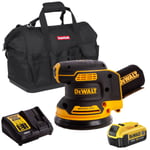 DeWalt DCW210N 18V Brushless Random Orbital Sander 1 x 4.0Ah Battery Charger Bag