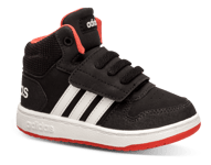 Adidas Baby Basketstøvle Sort  - Str. 26 - Syntetisk/tekstil/gummi/