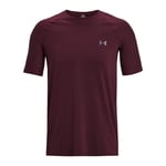 Under Armour Mens Smartform Rush T-Shirt in Burgundy material_Synthetic - Size X-Large