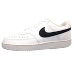 Nike Women's Court Vision Low Sneaker, White/Black-White, 5 UK