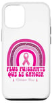 Coque pour iPhone 15 Pro Octobre Rose 2024 Ruban Cancer Du Sein Arc-En-Ciel