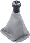 ZHAOOP   5/6 Vitesses Transmission Manuelle Style de Voiture Pommeau de Levier de Vitesse Levier Gaiter Boot Cover Collar/Fit   , pour Passat B5 1998-2004 (Couleur: Noir 6 Vitesses) -Gray_6_Speed