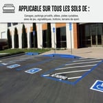 Peinture bitume goudron asphalte macadam résine sol extérieur béton enrobé rénov décoration ARCASPHALT Vert tennis 15 Kg jusqu a 30m2 pour 2 couches