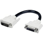 StarTech.com 6in DVI-D Dual Link Digital Port Saver Extension Cable M/F - DVI-D Male to Female Extension Cable - 6 inch - 2560x1600 (DVIDEXTAA6IN)