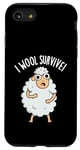 Coque pour iPhone SE (2020) / 7 / 8 I Wool Survive est un jeu de mots amusant en forme de mouton