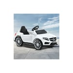Voiture électrique pour enfants, Benz AMG GLA45, batterie 12 V, jouet assis amusant et sûr, 3 vitesses, blanc