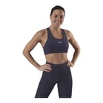 Nike BV3636-573 Swoosh Bra PAD Sports Bra Womens Dark Raisin/(White) XL