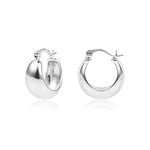 KISSPAT Boucles d'oreilles créoles hypoallergéniques en argent 925 et or pour femme et fille, Argent