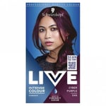 3 X Schwarzkopf Live Intense Colour 046 Cyber Purple