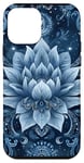 Coque pour iPhone 12 mini Bleu Vintage Paisley Fleur de Lotus Céleste Elements